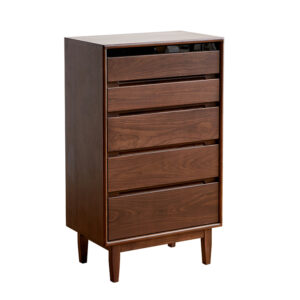 Imported black walnut full solid wood chest of drawers small bedroom living room storage drawer wardrobe