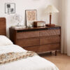 North American black walnut six chests of cabinets full solid wood retro small apartment living room storage bedroom bedside wardrobe