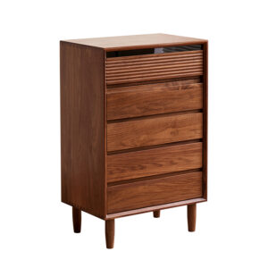North American black walnut chest of cabinets full solid wood simple living room storage small bedroom wardrobe porch cabinet