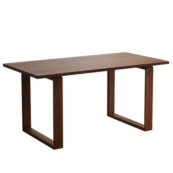 North American black walnut dining table and chair combination full solid wood Nordic rectangular retro simple small apartment dining table