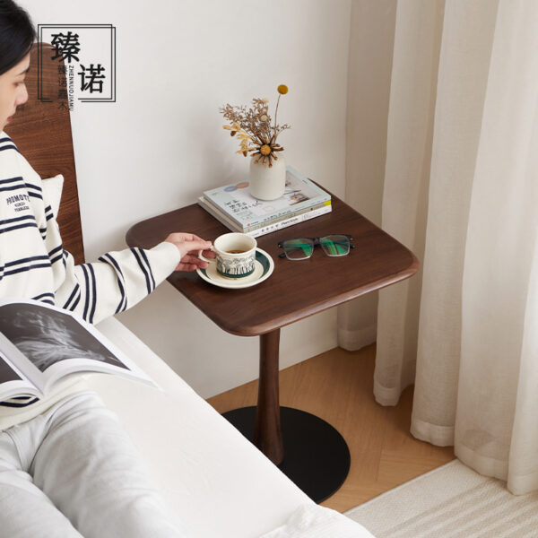 North America imported black walnut full solid wood sofa side several living room new Chinese table household small square table