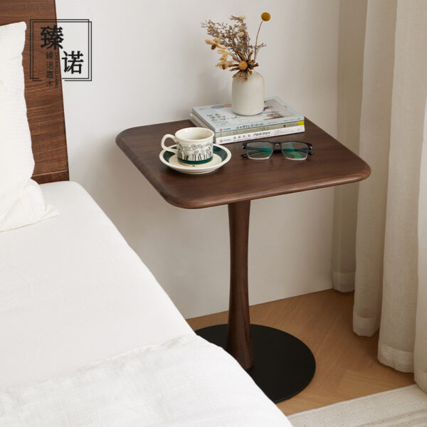 North America imported black walnut full solid wood sofa side several living room new Chinese table household small square table