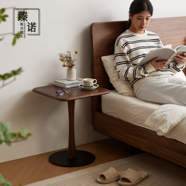 North America imported black walnut full solid wood sofa side several living room new Chinese table household small square table