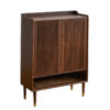 North America imported black walnut full solid wood shoe cabinet breathable small apartment metropolitan entrance foyer storage cabinet porch cabinet