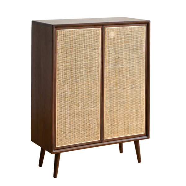 North America imported black walnut full solid wood shoe cabinet breathable small apartment metropolitan entrance foyer storage cabinet porch cabinet