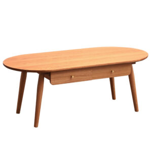 Nordic cherry wood solid wood tea table small apartment Japanese simple multifunctional living room tea table log furniture