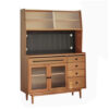 Zhennuo sideboard cherry wood full solid wood Nordic Changhong modern simple Japanese small apartment high cabinet log
