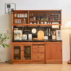 Cherry wood full solid wood sideboard Nordic storage cabinet Japanese-style small restaurant storage tea cabinet against the wall