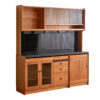 Cherry wood full solid wood sideboard Nordic storage cabinet Japanese-style small restaurant storage tea cabinet against the wall